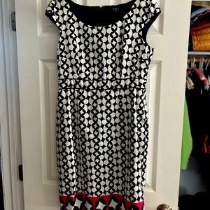 Cap sleeve print dress